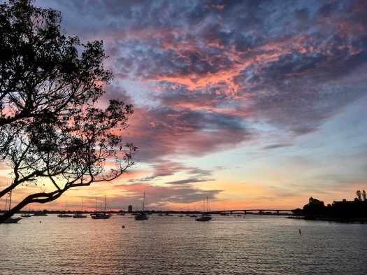 Sunset view of Sarasota Bay
