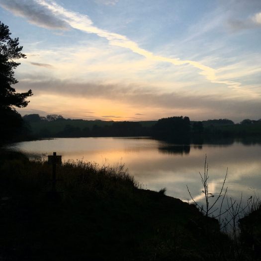 Earnsdale Reservoir, Darwen, at sunset